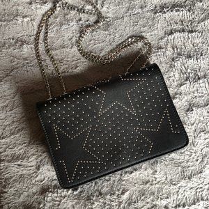 Aldo Black Star Studded Purse
